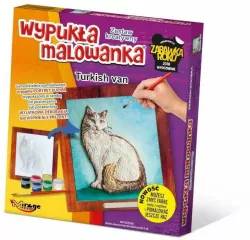 Wypukła malowanka. Kot Turecki Van
