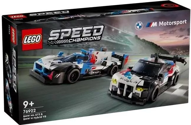 LEGO® Speed Champions. Samochody wyścigowe BMW M4 GT3 & BMW M Hybrid V8 76922 - tantis.pl