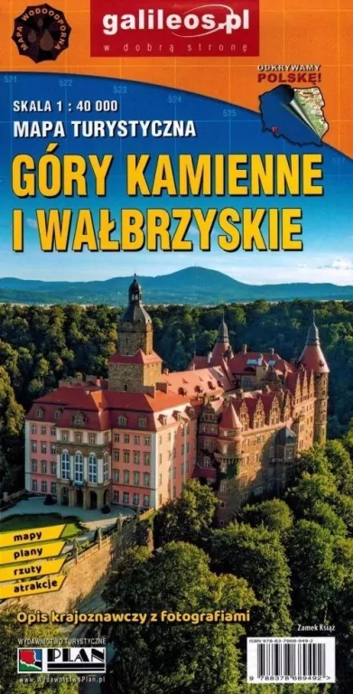 Mapa tur. - Góry Kamienne i Wałbrzyskie lam - tantis.pl