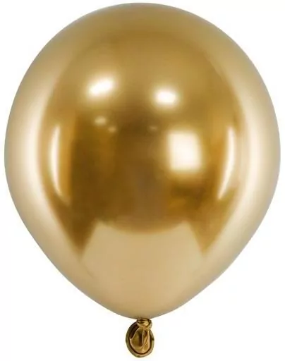 Balony Glossy złoty 12cm, 50 sztuk - tantis.pl
