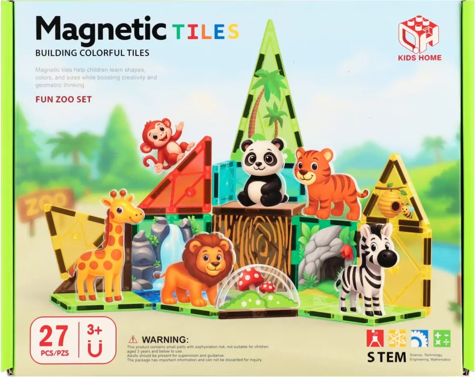 KLOCKI MAGNET ZOO 27EL 26X21X6 MC PUD 24 - tantis.pl
