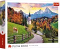 Puzzle 2000 Bawarskie Alpy jesienią TREFL - tantis.pl