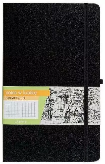 Notes A6 Kratka Romantyzm Czarny ANTRA - tantis.pl