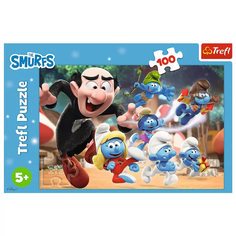 Trefl. Puzzle 100. Nauki Papy Smerfa - tantis.pl