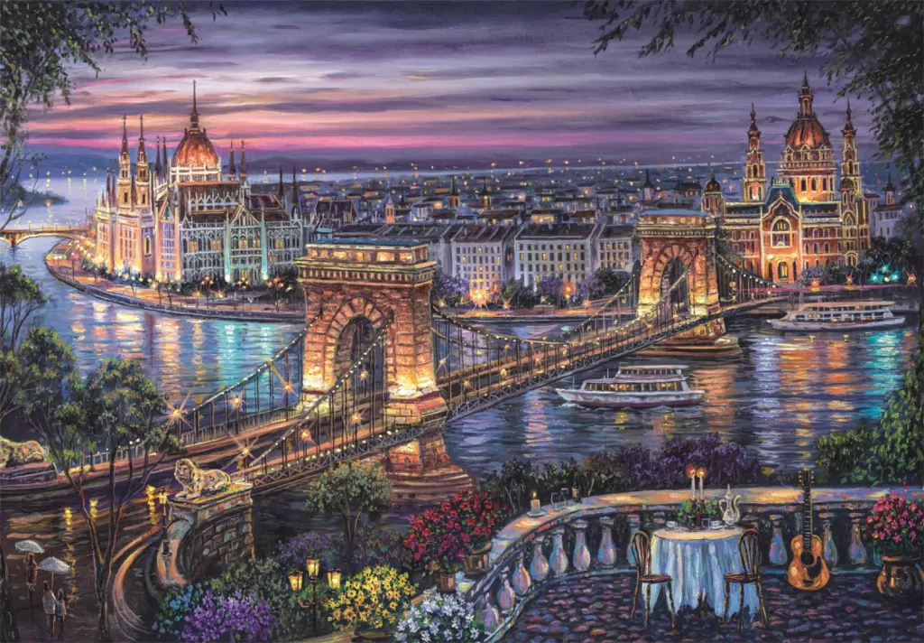 Puzzle 1000 Lights of the Danube - tantis.pl
