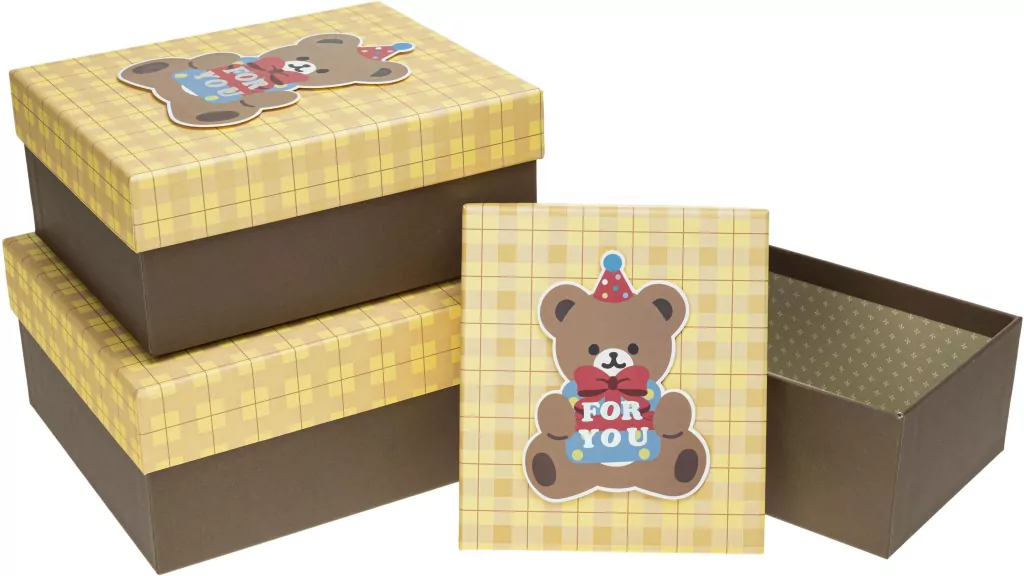 Pudełko prezentowe dziecięce miś ROZETTE - tantis.pl