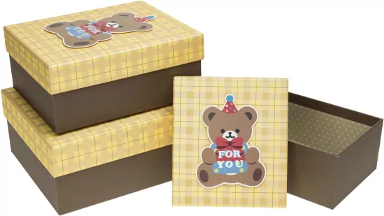 Pudełko prezentowe dziecięce miś ROZETTE