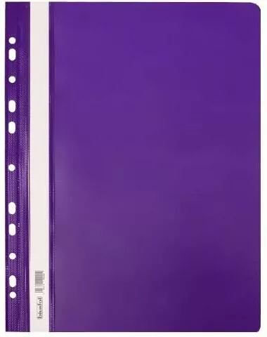 Skoroszyt twardy zawieszany PVC fioletowy - tantis.pl