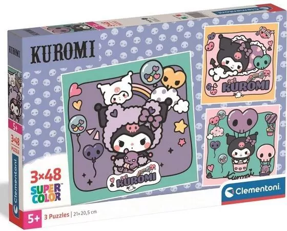 Puzzle 3x48 Kuromi - tantis.pl