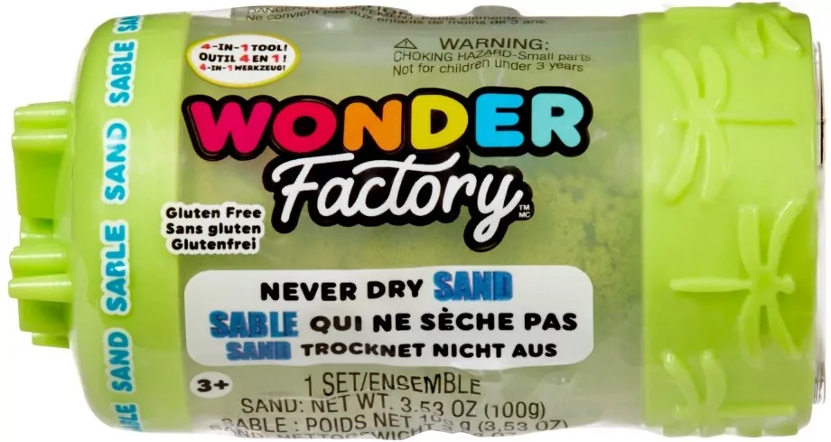 Wonder Factory Never Dry Sand Singles - Lime Green - tantis.pl