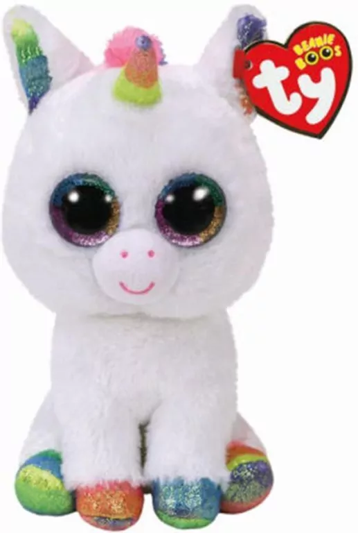 TY Beanie Boos - biały jednorożec Pixy 15cm - tantis.pl