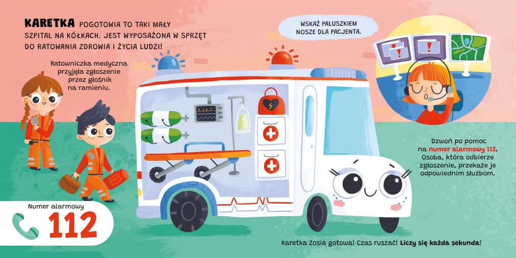 Maszyny i pojazdy. Karetka - tantis.pl