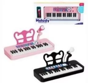 Pianinko muzyczne z mikrofonem 55x7,6x24,3cm MIX - tantis.pl