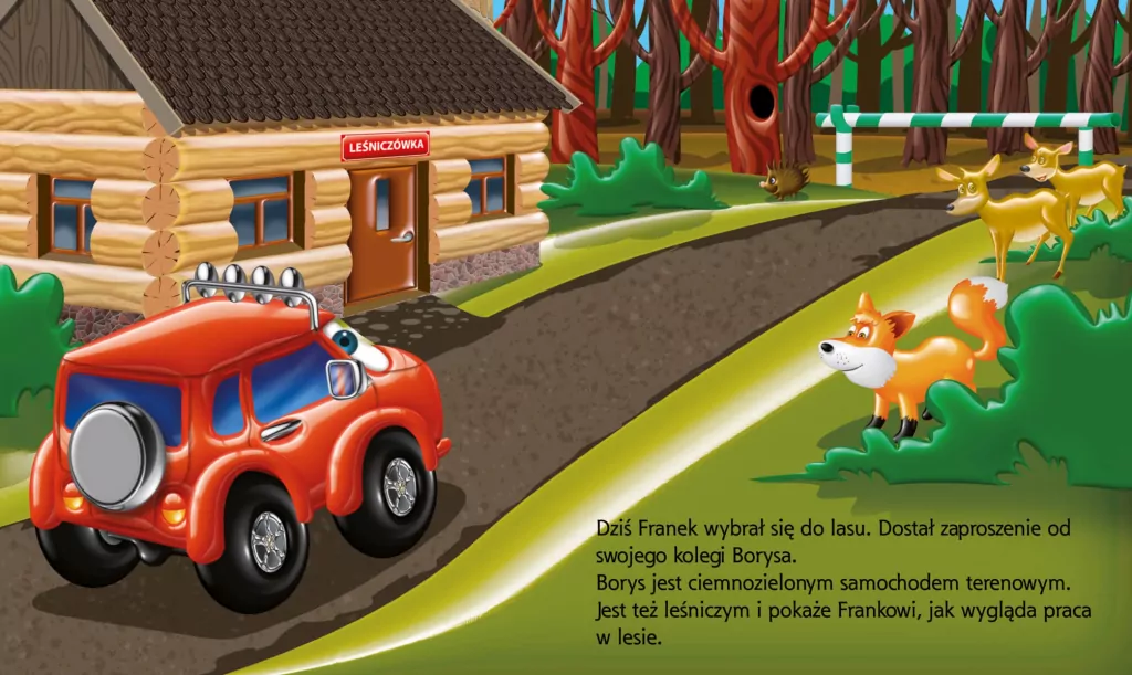 U leśniczego. Samochodzik Franek - tantis.pl