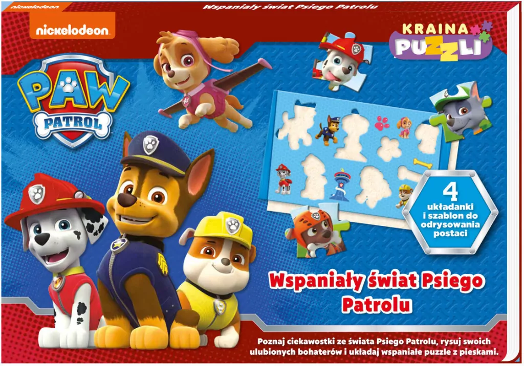 Psi Patrol. Kraina puzzli. Wspaniały świat Psiego Patrolu - tantis.pl