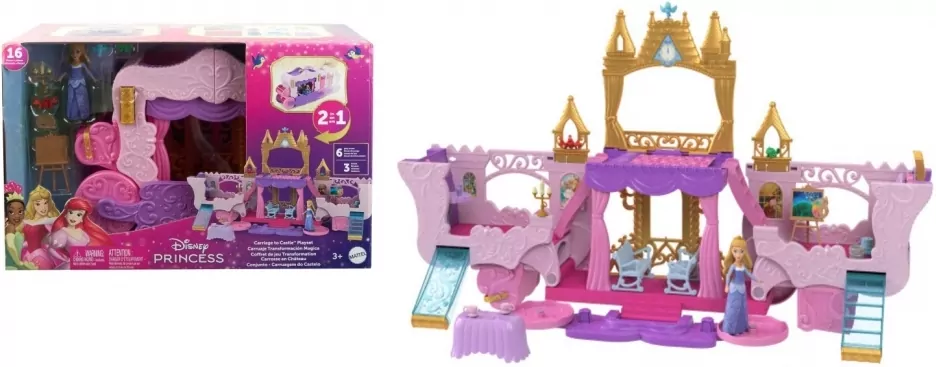Disney Princess. Zestaw 2w1 Karoca i Zamek. HWX17 - tantis.pl