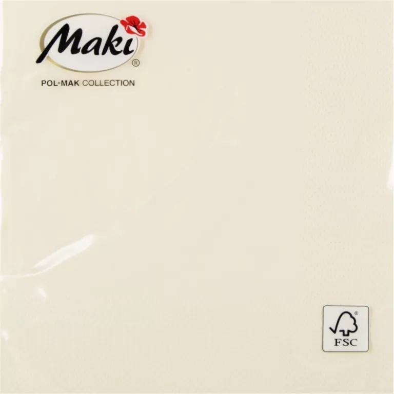 SERWETKA PAP 3W 250X250 ECRU PM OP - tantis.pl