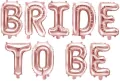 Balon foliowy Bride to be różowe złoto 340x35cm - tantis.pl