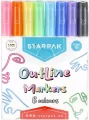Starpak. Marker konturowy metaliczny 8 kolorów - tantis.pl
