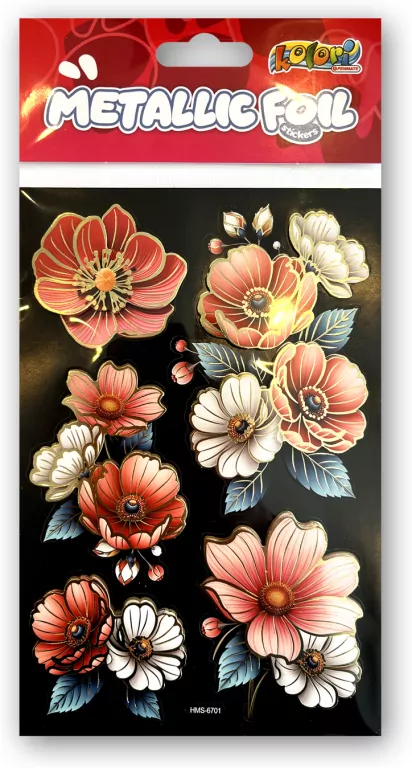 Naklejki foliowe Metalic Double Flowers PENMATE - tantis.pl