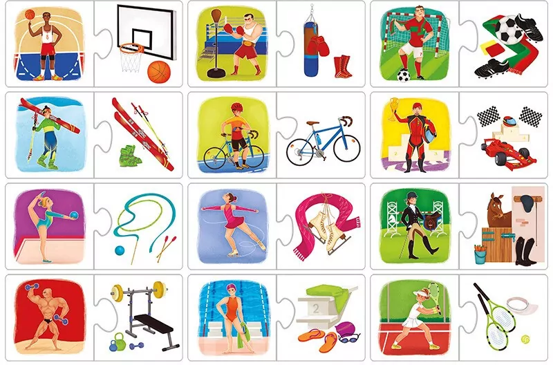 Puzzle Sport i atrybuty - tantis.pl