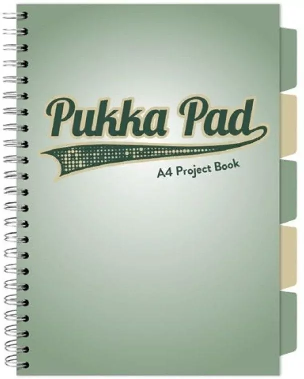 Kołozeszyt Pukka Pad A4 Project Book Sage zielony - tantis.pl
