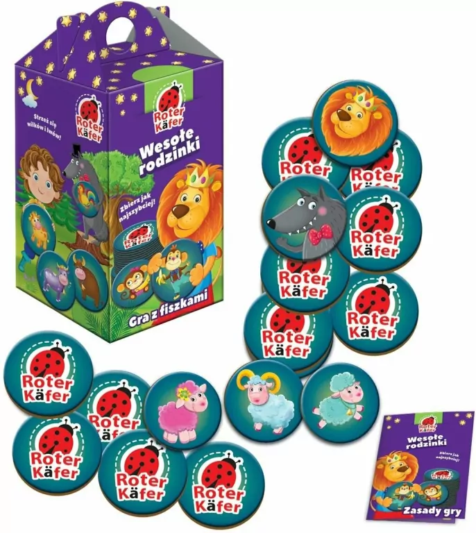 GRA EDUKACYJNA WESOŁE RODZINKI RK1010-06 - tantis.pl