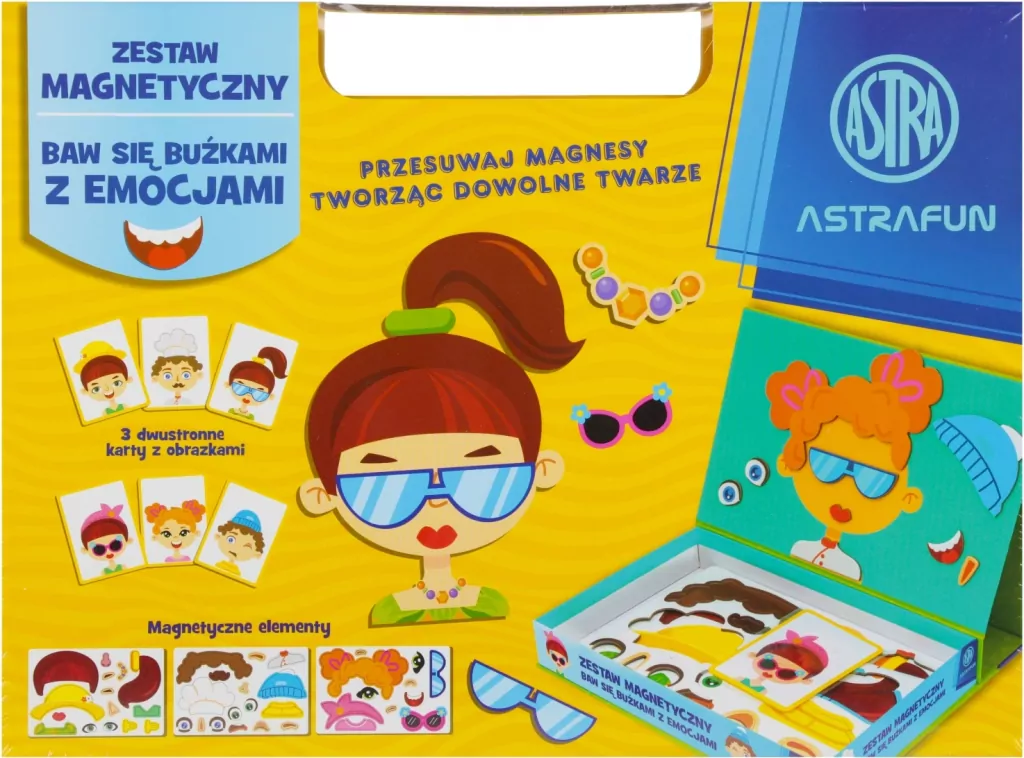 Magnetyczny zestaw - Buźki Emocje ASTRA - tantis.pl