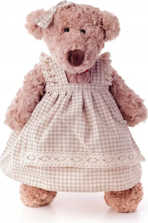 Maskotka Miś Lumpin dziewczynka w sukience, średni 43cm 94107 Lumpin - tantis.pl