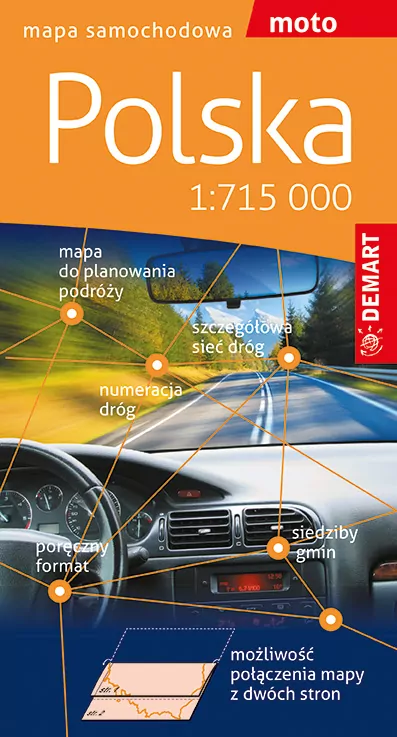 Polska mapa samochodowa 1:715 000 - tantis.pl