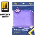 Ammo: Softouch Velvet Masking Sheets - Adhesive (280 x 195 mm) (5) - tantis.pl