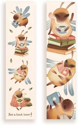 Zakładka kartonowa. Bee a book lover