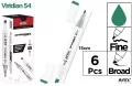 Marker Chromax z 2 końcówk. viridian 54 - tantis.pl