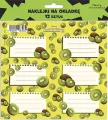 Naklejki na okładkę - Kiwi (12szt) - tantis.pl