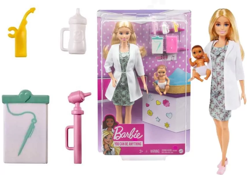 Mattel. Barbie Lalka Pediatra GVK03 - tantis.pl