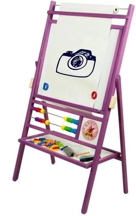 Tablica obrotowa z 2 -rzędowym liczydłem fioletowa - tantis.pl