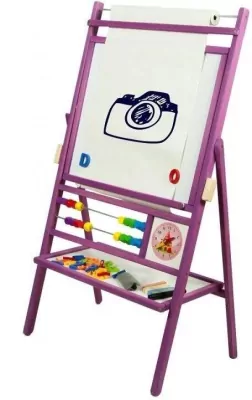 Tablica obrotowa z 2 -rzędowym liczydłem fioletowa