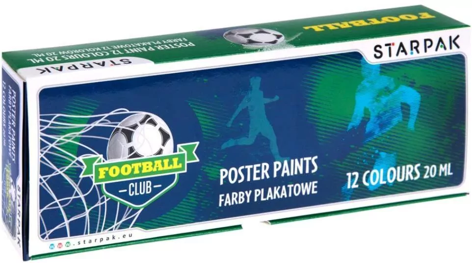 Farby plakatowe. Football, 12 kolorów - tantis.pl