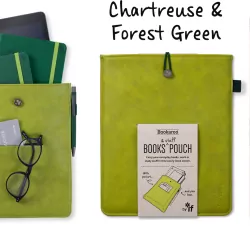 Etui na książkę zielone. Bookaroo. Books & Stuff