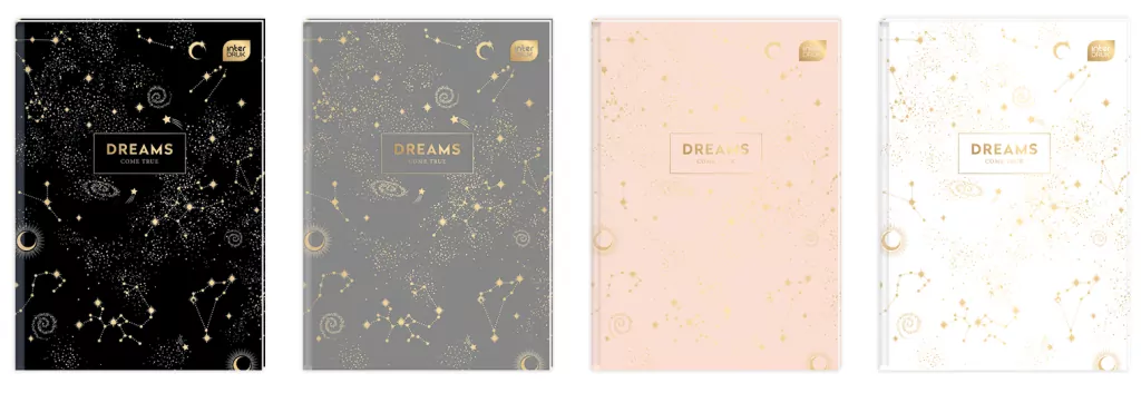 Brulion A5/96K kratka. Metallic Dreams - tantis.pl