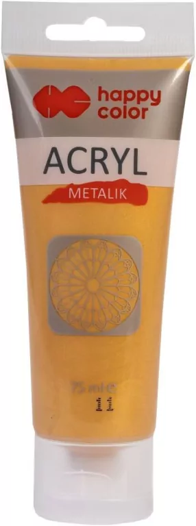 Farba akrylowa 75ml złota HAPPY COLOR - tantis.pl