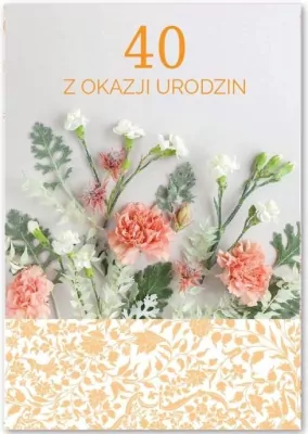 Kartka okolicznościowa Urodziny 40