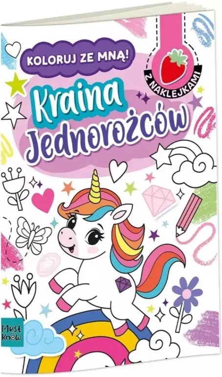 Kolorowanka a4 koloruj ze mną - kraina jednorożców - tantis.pl