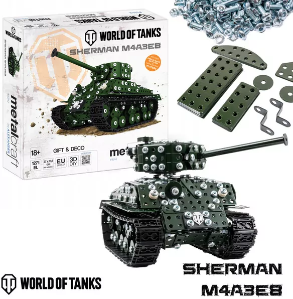 Metalcraft wot czołg sherman M4A3E8 - tantis.pl