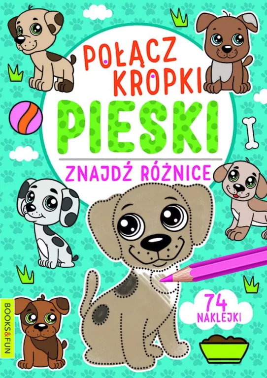 Połącz kropki, znajdź różnice. Pieski - tantis.pl