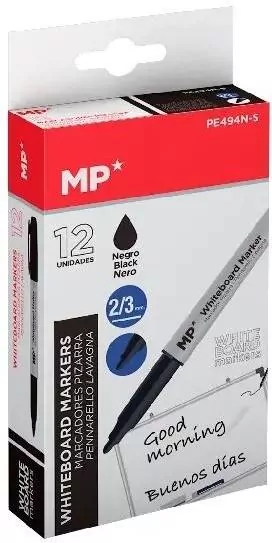 Marker do tablic 2,0/3,0mm czarny (12szt) - tantis.pl