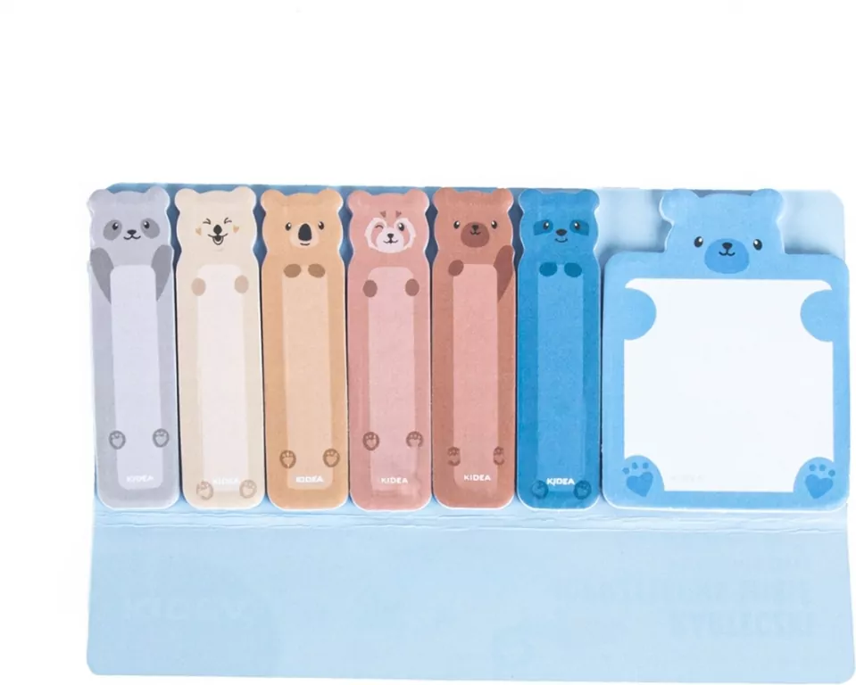 Karteczki samoprzylepne Misie KIDEA - tantis.pl