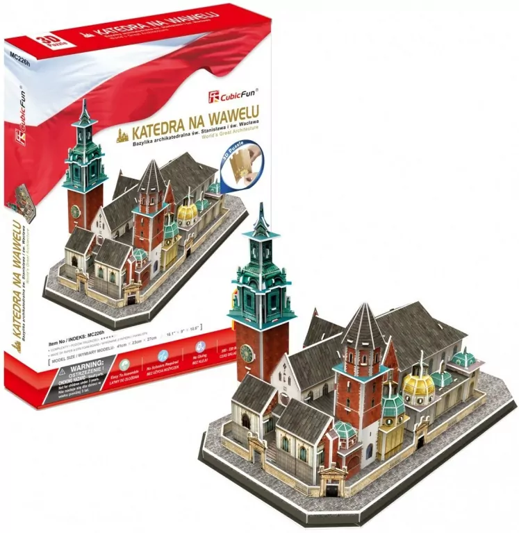 Puzzle 101 3D. Katedra na Wawelu - tantis.pl