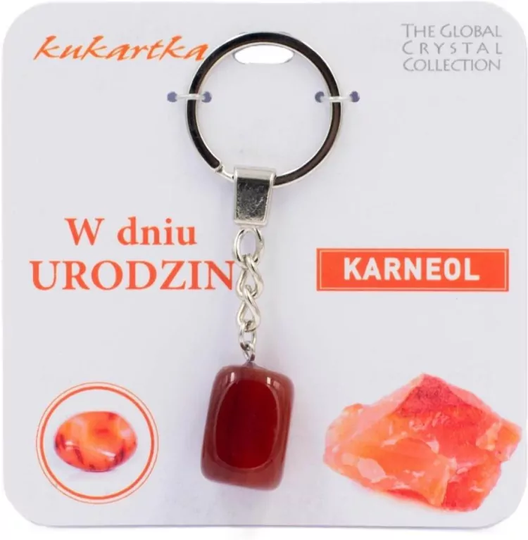Brelok W dniu urodzin karneol - tantis.pl