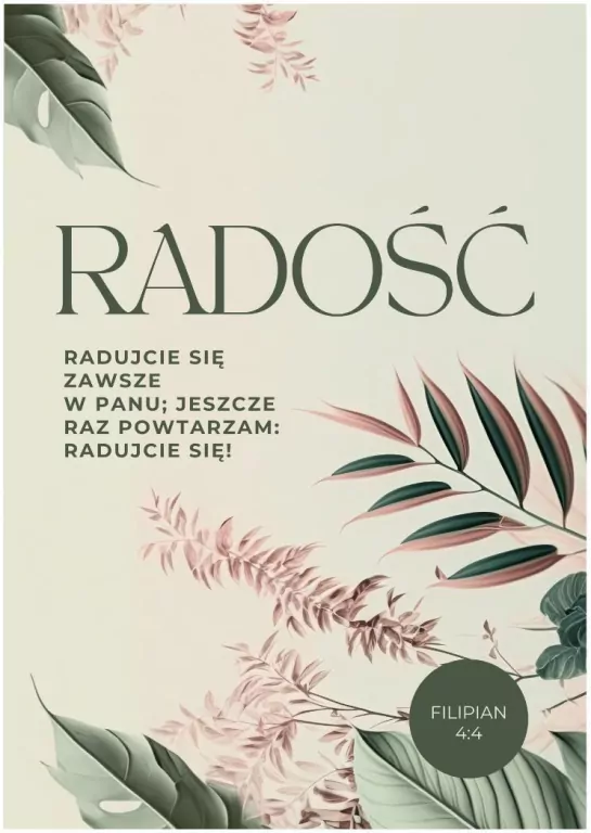 Karnet - Radość - Liście - tantis.pl